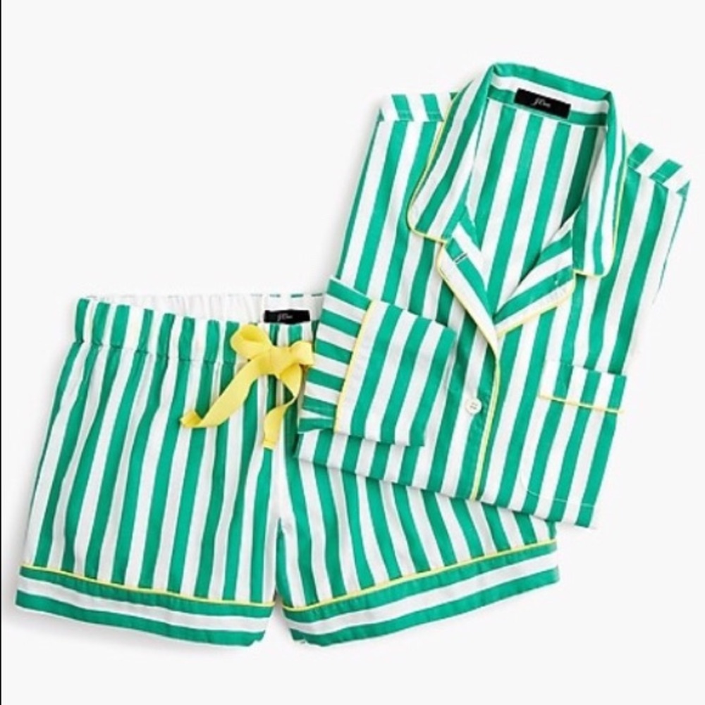 NWT J Crew Striped Preppy Nautical Pajamas